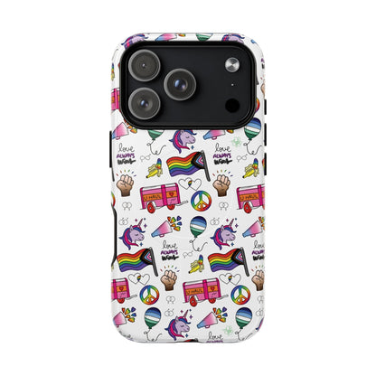 “Identity Mix” LGBTQIA+ Collage MagSafe® Tough iPhone Case