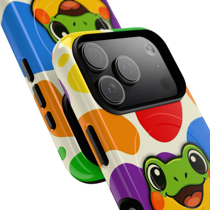 "Rainbow Ribbit" - LGBTQIA+ Pride Frog MagSafe® iPhone Tough Case