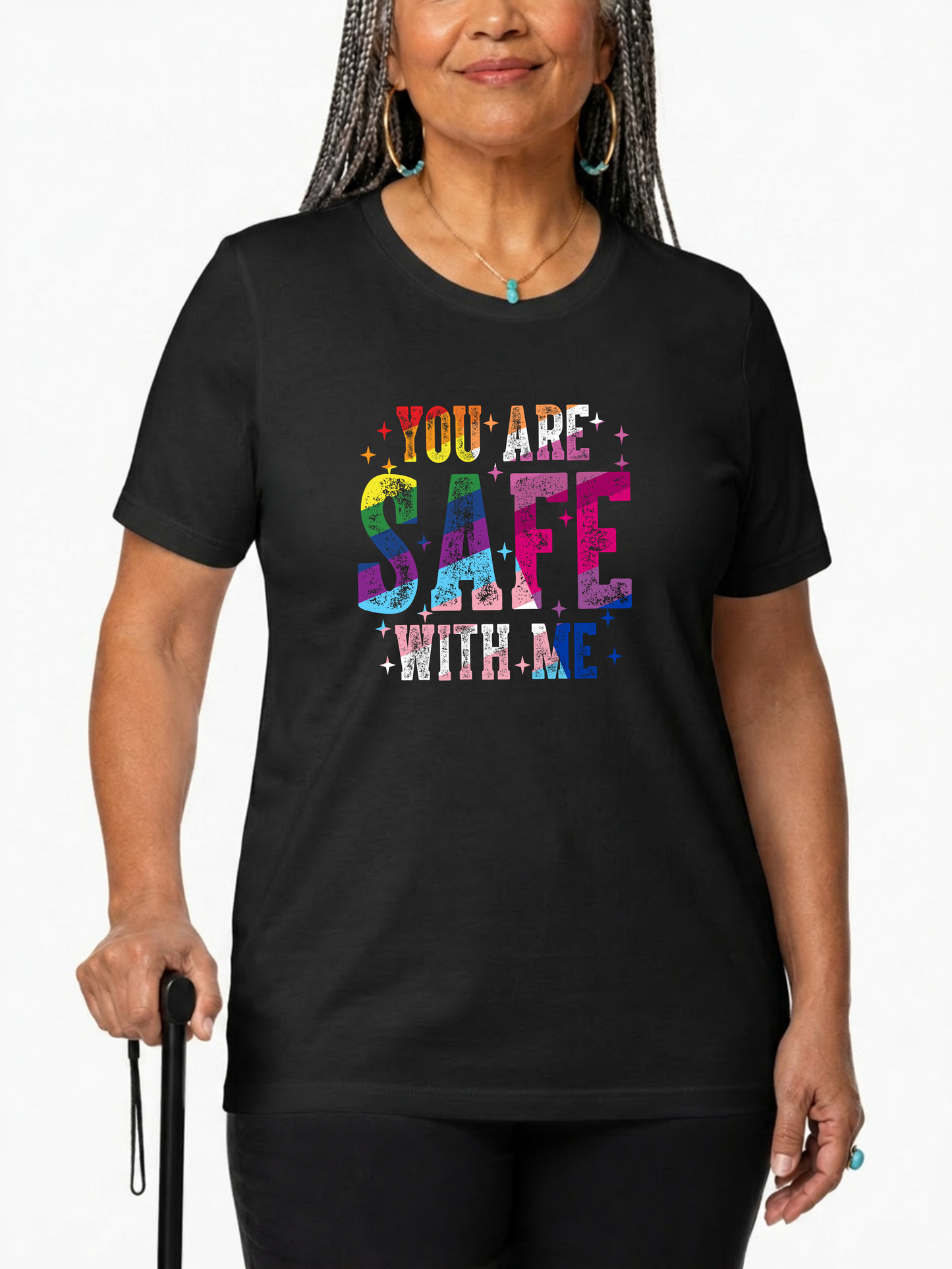 you are safe with me unisex t-shirt  – ally collection