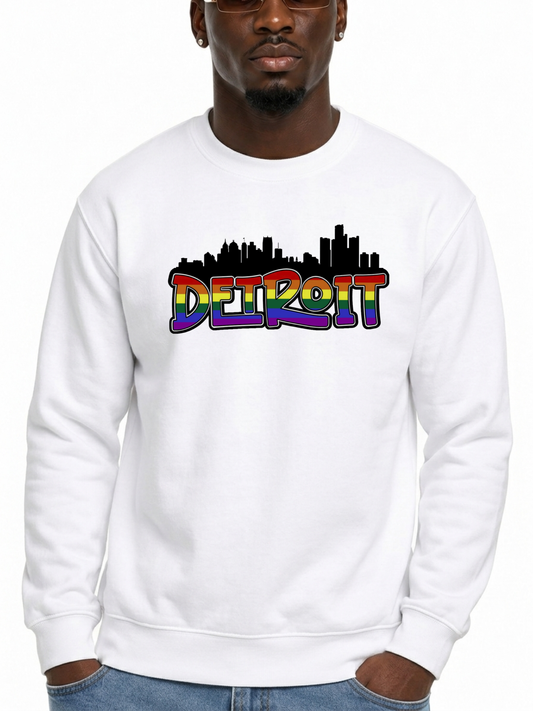 DETROIT Pride Unisex Sweatshirt – Citywide Pride Collection