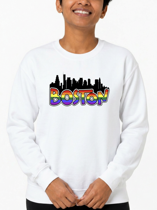 BOSTON Pride Unisex Sweatshirt – Citywide Pride Collection