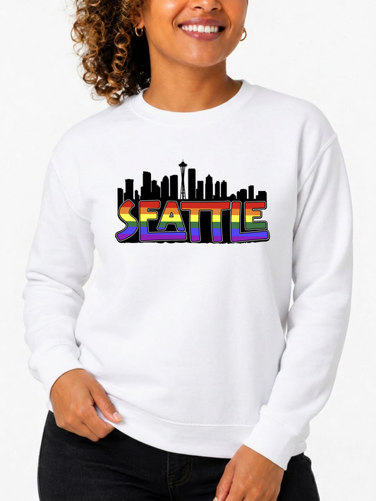 SEATTLE Pride Unisex Sweatshirt – Citywide Pride Collection