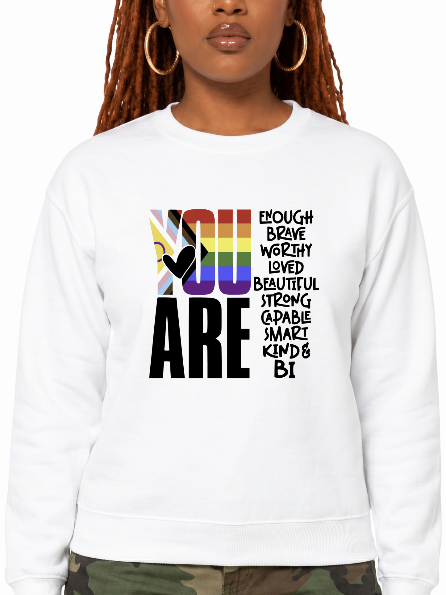 you are (bi) unisex sweatshirt – human pride collection