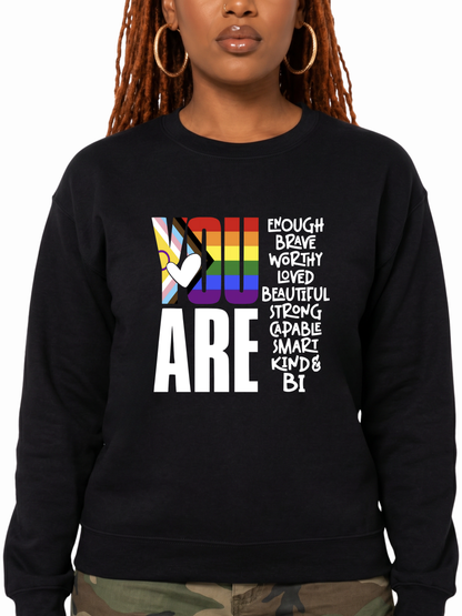 You Are (Bi) Unisex Sweatshirt – Human Pride Collection