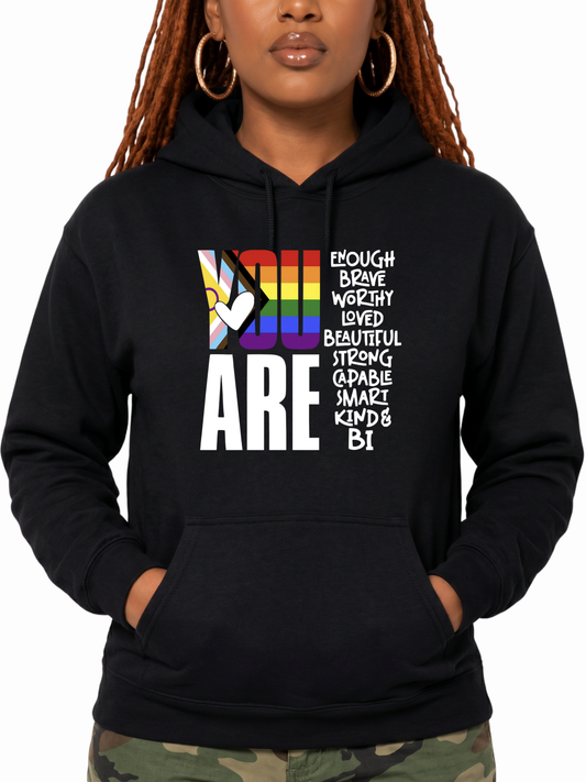 You Are (Bi) Unisex Hoodie – Human Pride Collection