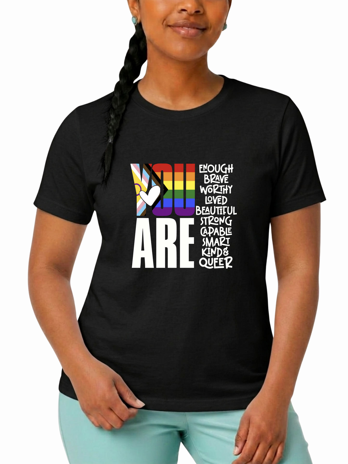 you are (queer) unisex t-shirt – human pride collection
