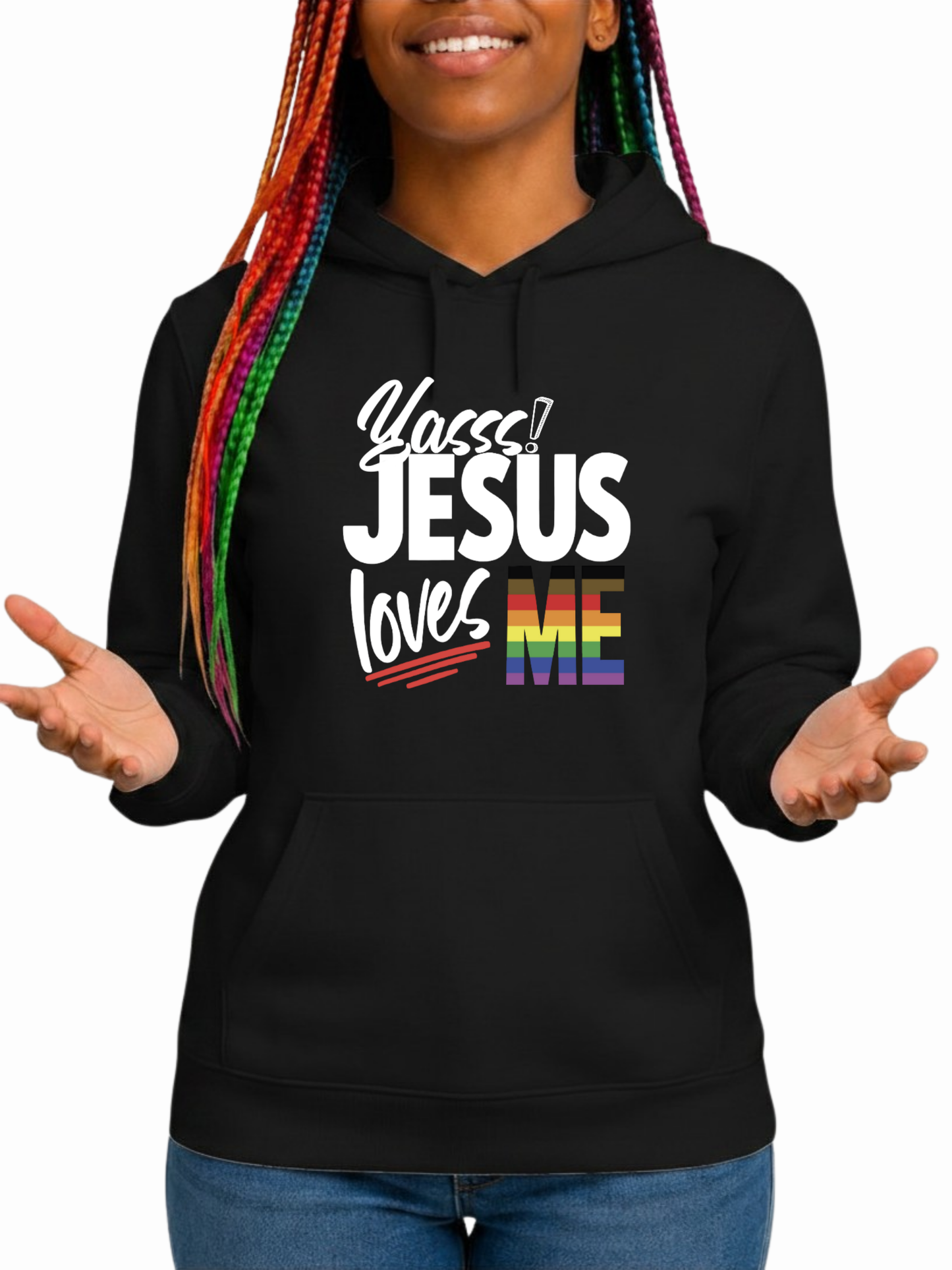 yasss! jesus loves me unisex hoodie – love collection