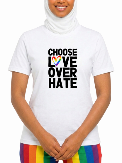 Choose Love Over Hate Unisex T-Shirt – Love Collection