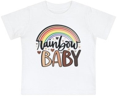 “Rainbow Baby” Baby Jersey  T-Shirt