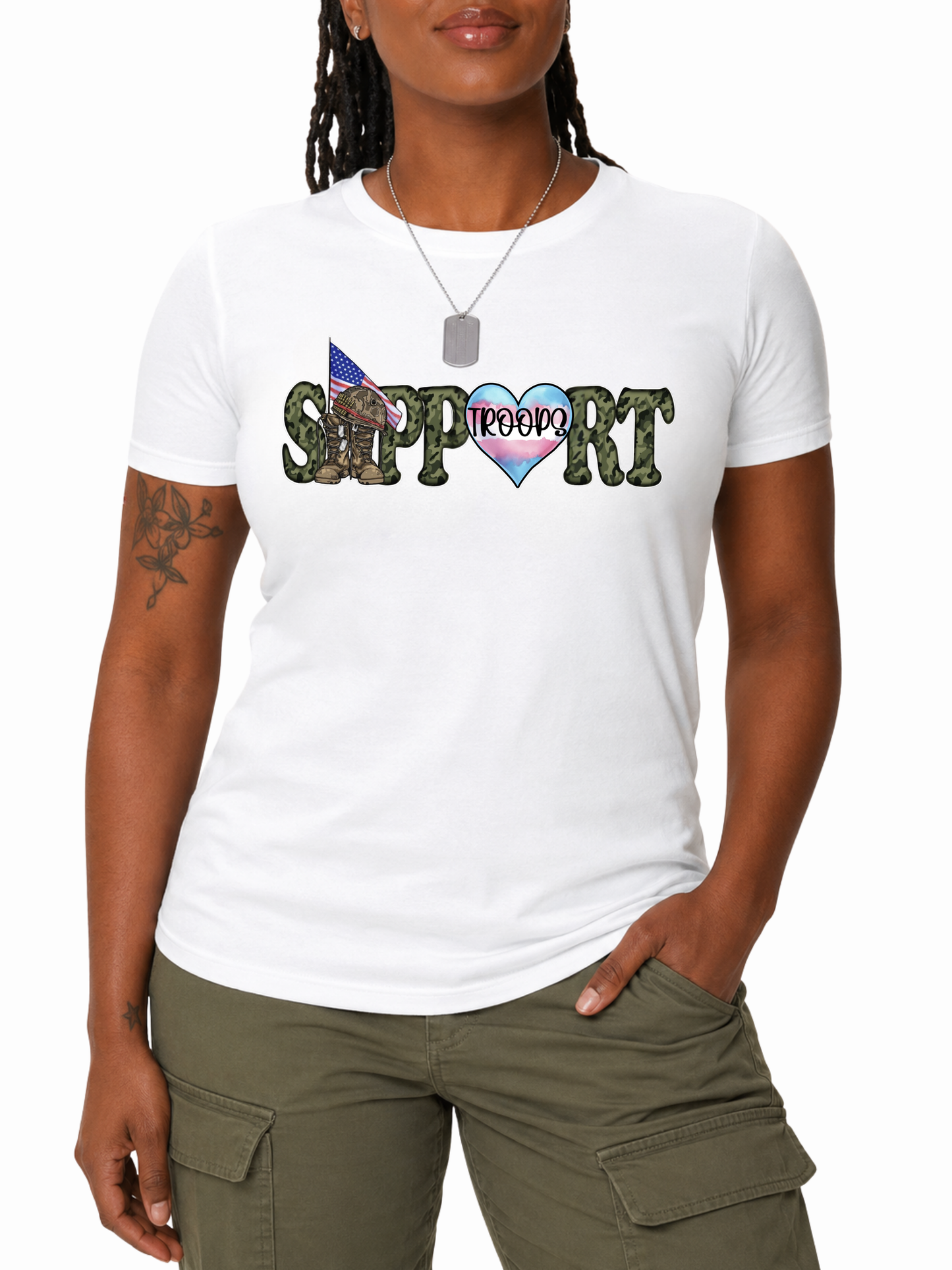 support trans troops unisex t-shirt – the power collection