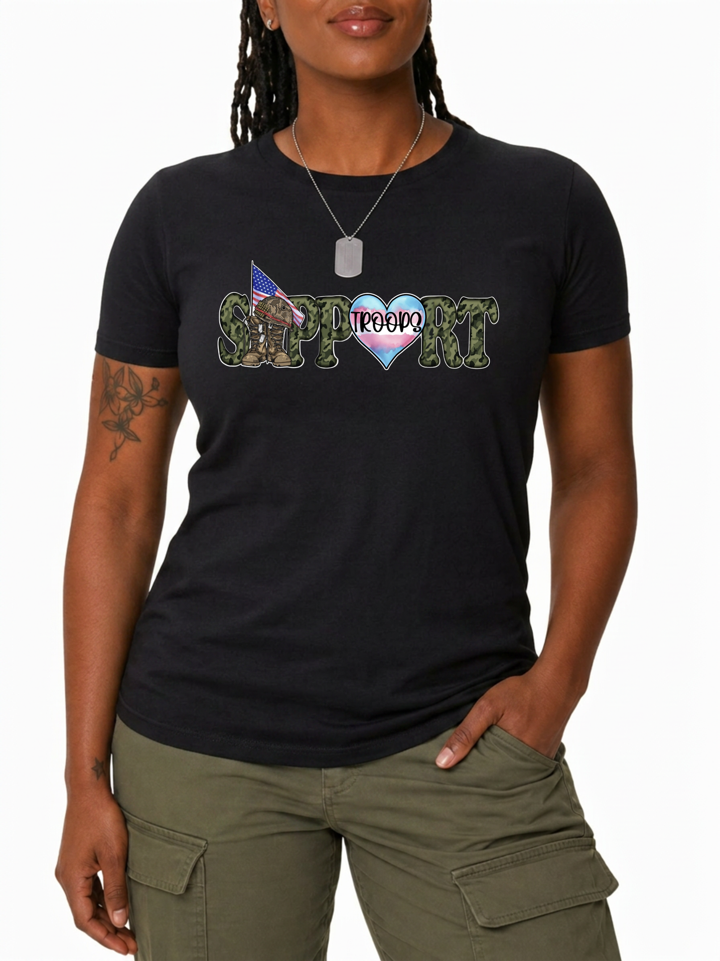 support trans troops unisex t-shirt – the power collection