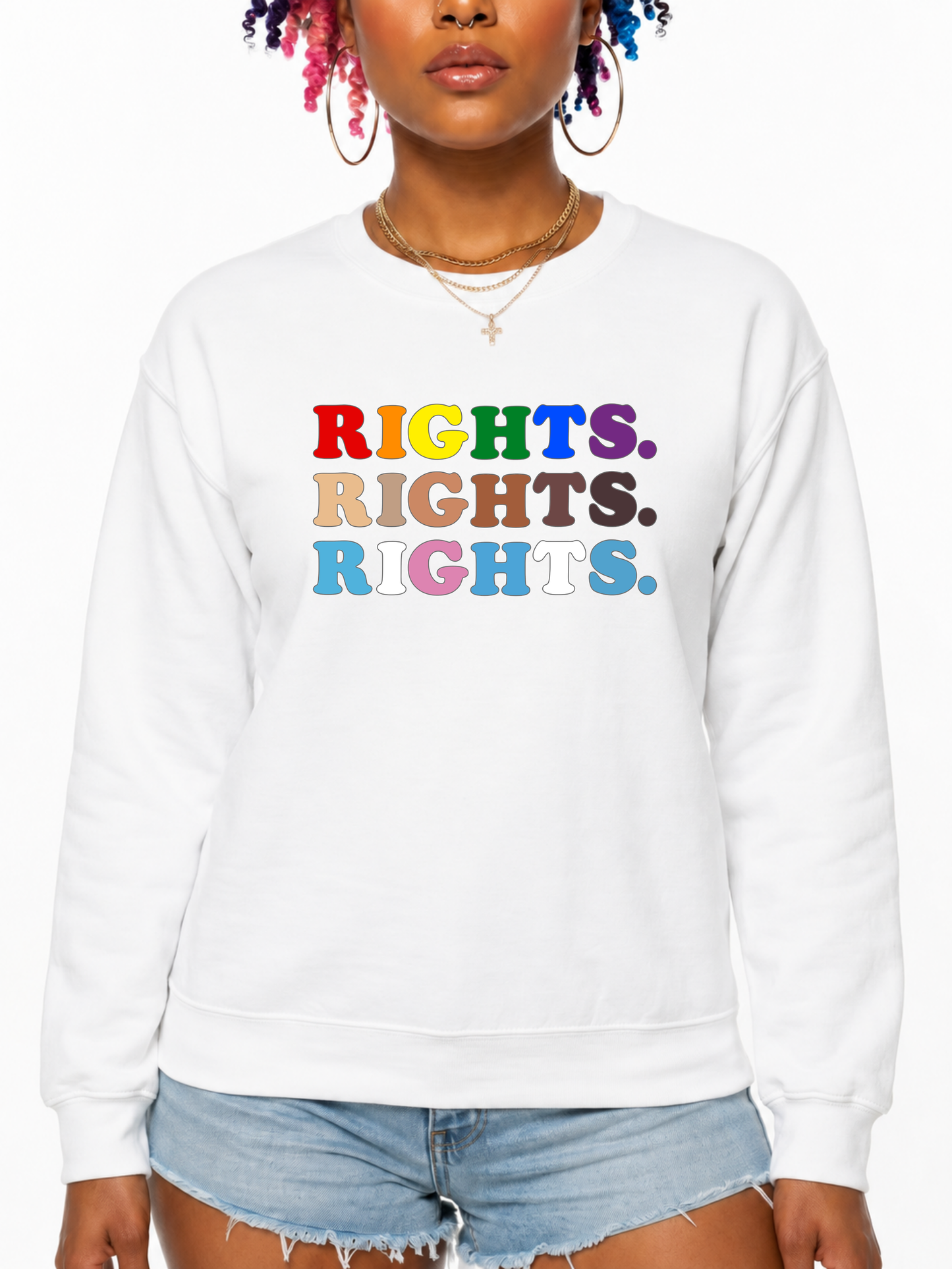 rights. rights. rights. unisex sweatshirt – the power collection