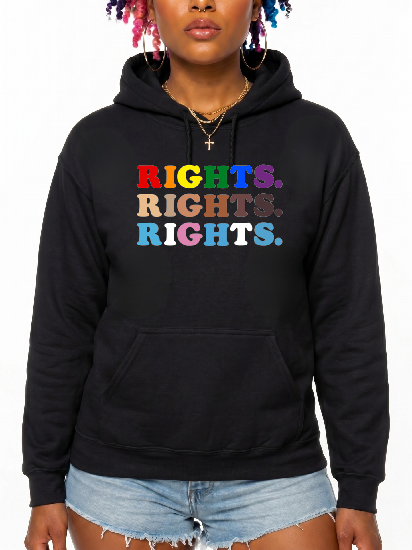 rights. rights. rights. unisex hoodie – the power collection