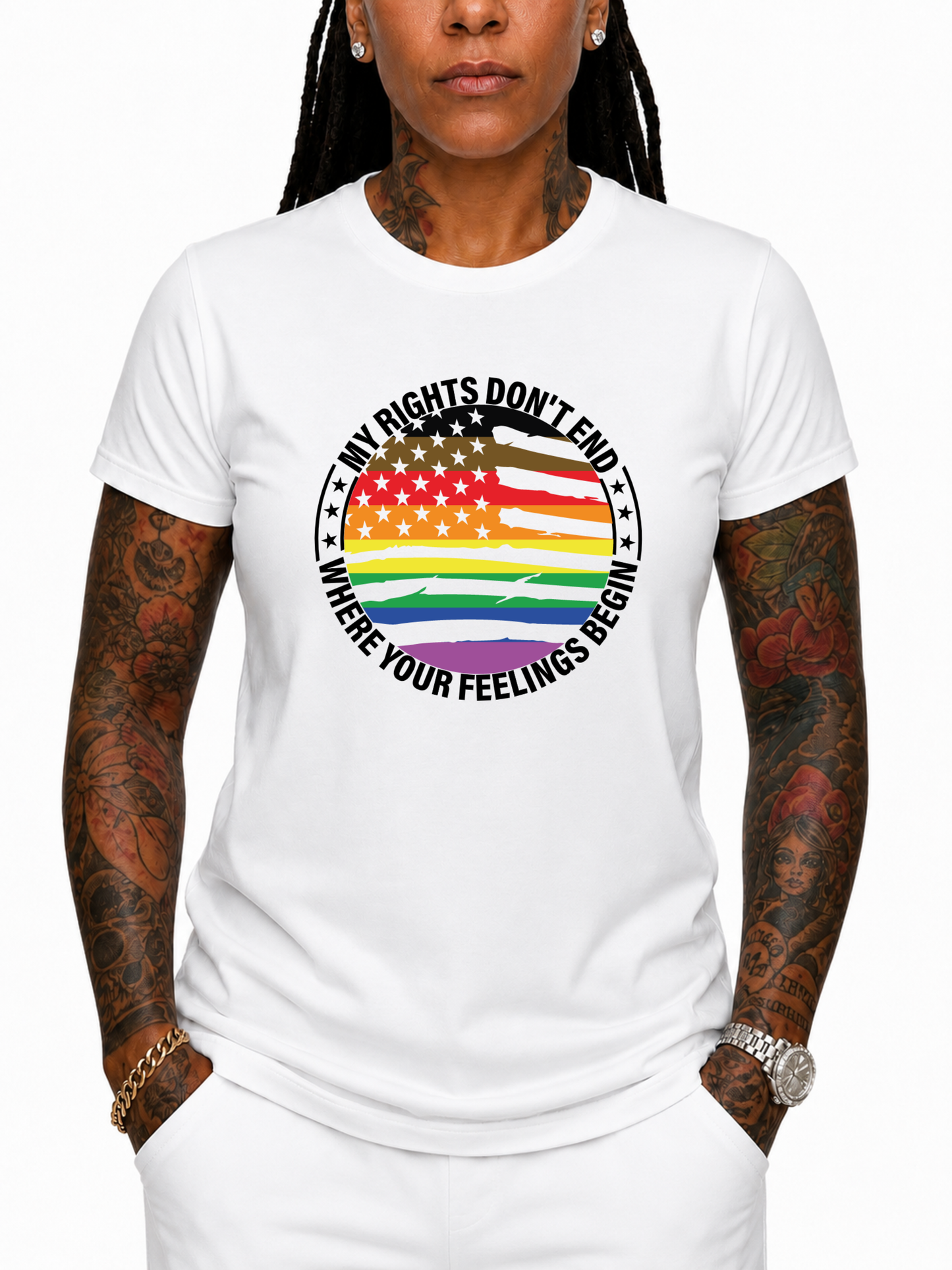 my rights don’t end unisex t-shirt – the power collection
