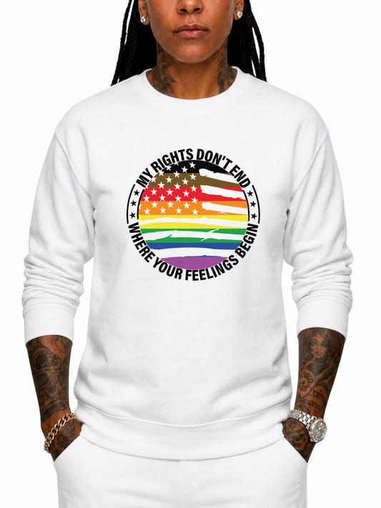 My Rights Don’t End Unisex Sweatshirt – The Power Collection
