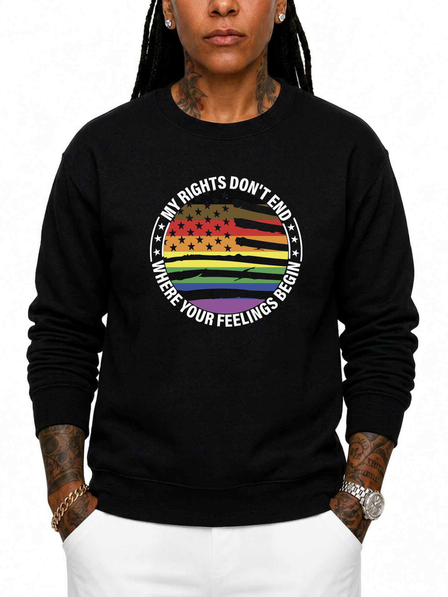 my rights don’t end unisex sweatshirt – the power collection