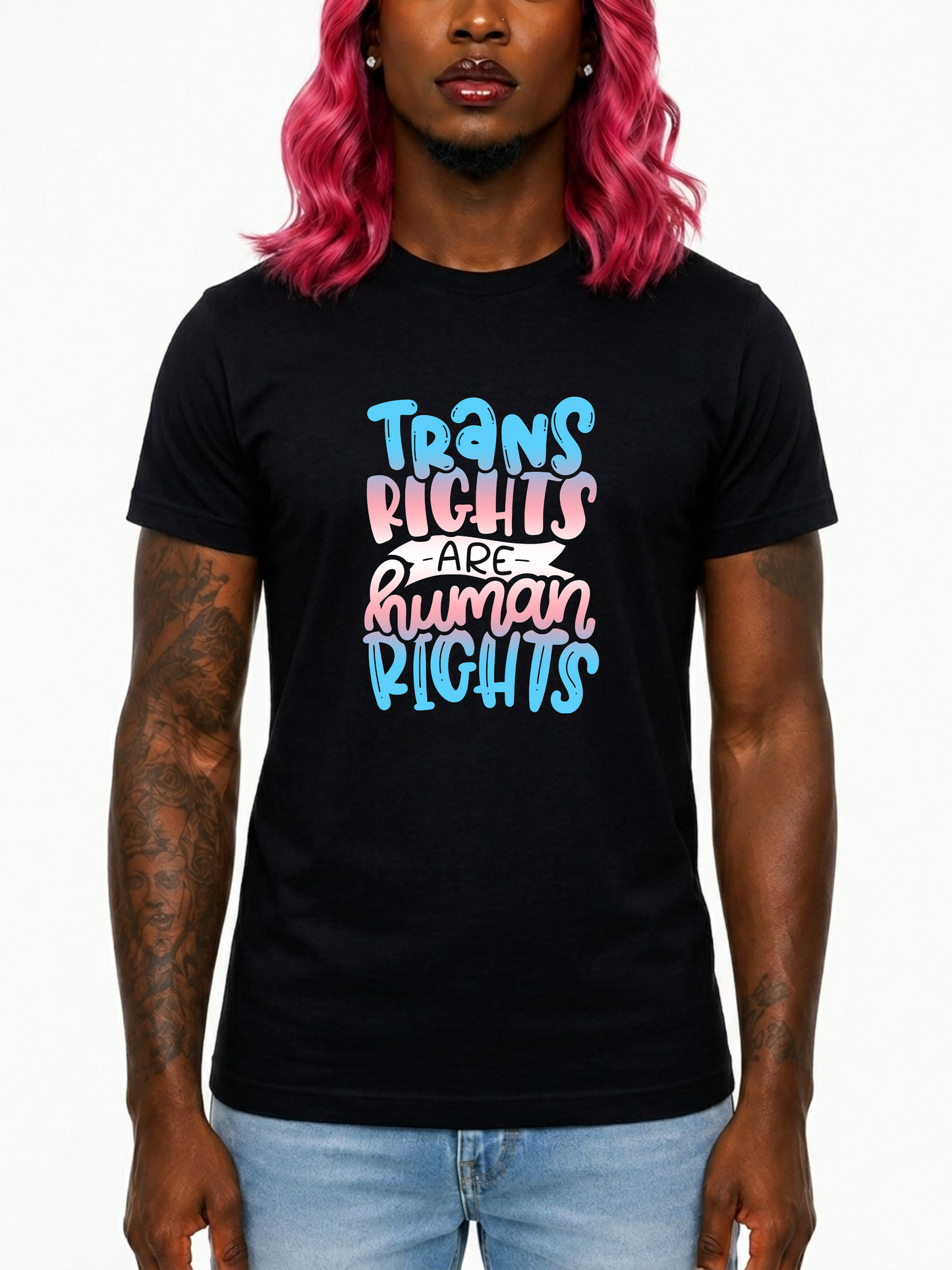 trans rights are human rights unisex t-shirt – the power collection
