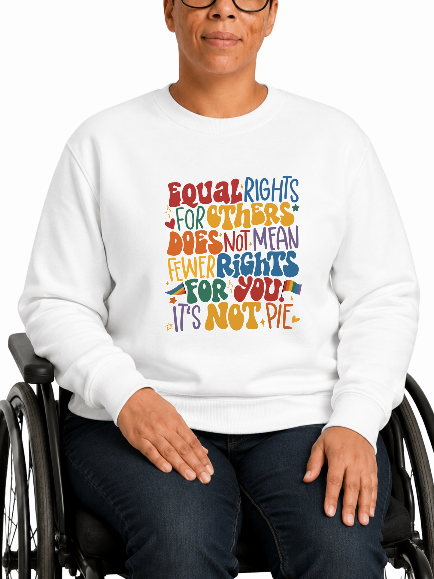 equal rights are not pie sweatshirt – the power collection