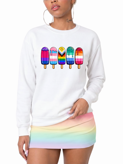 Popsicles Unisex Sweatshirt – Taste of Pride Collection