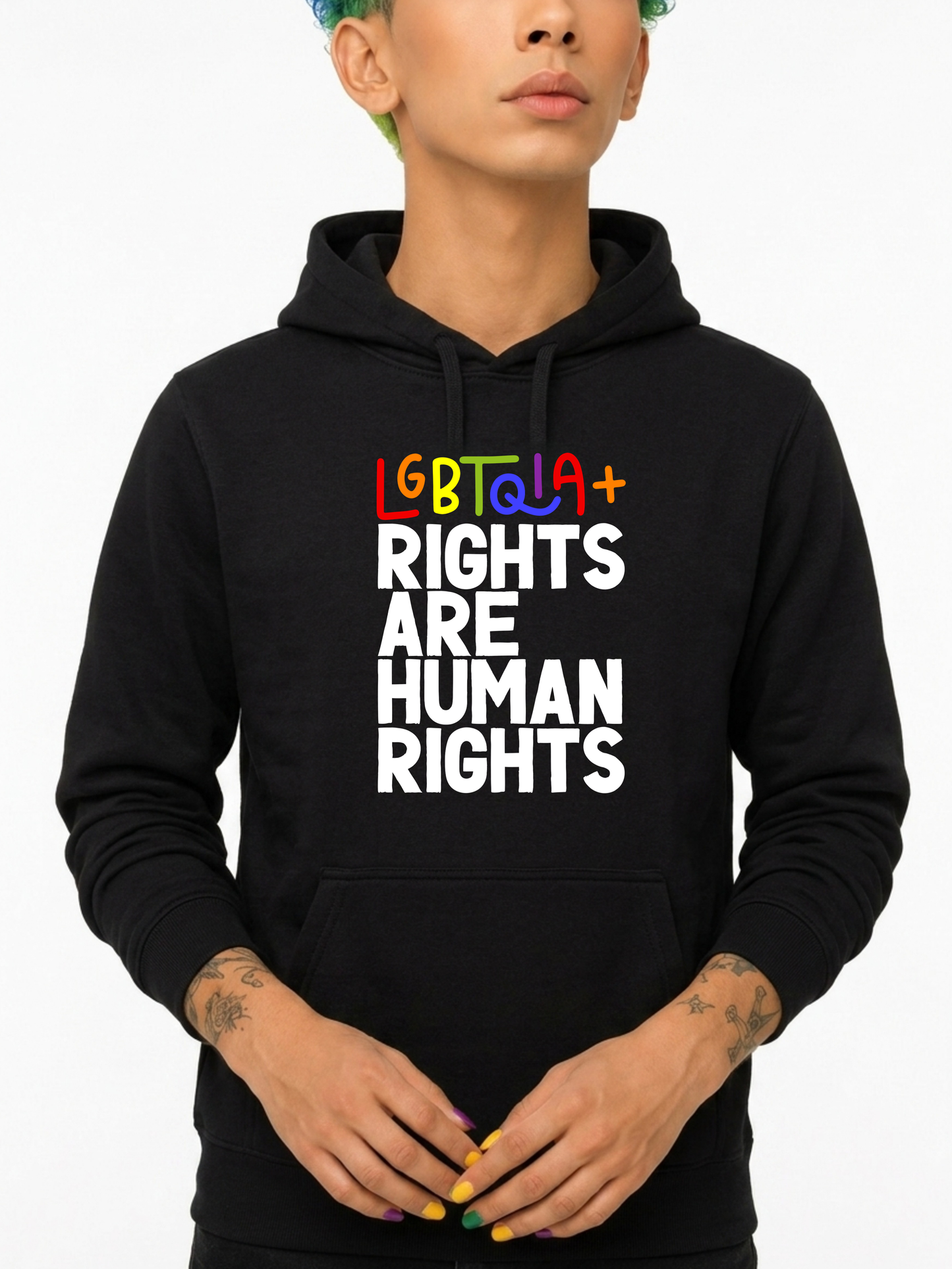 lgbtqia+ rights unisex hoodie – the power collection