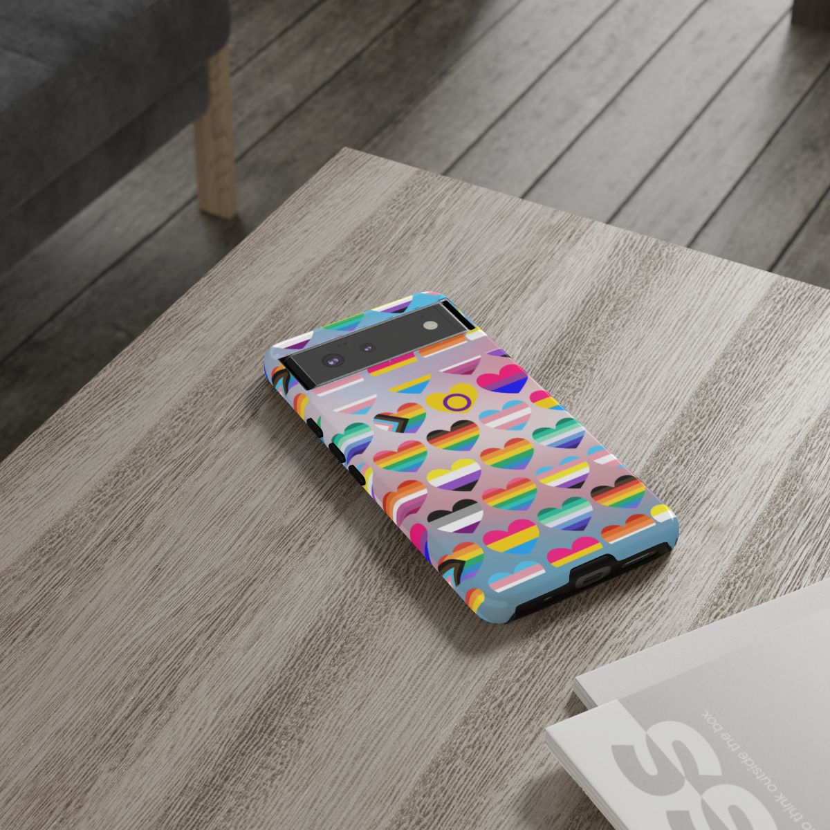 "proud hearts" lgbtqia+ love magsafe® android tough phone cases